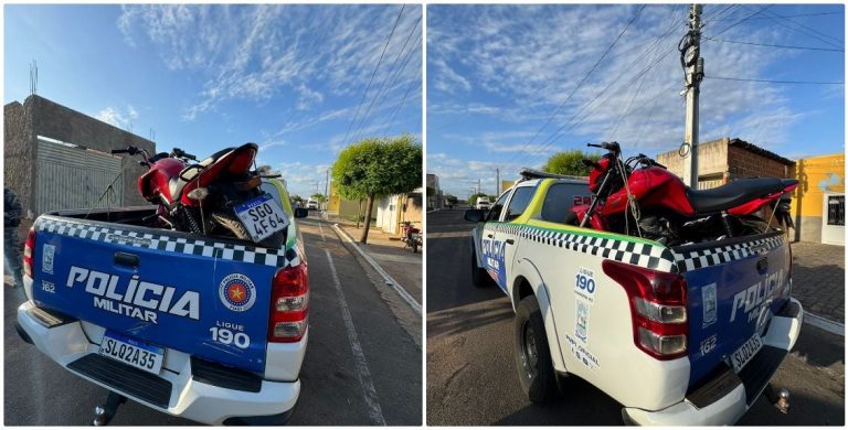 Moto com sinais de adulteração é apreendida em Curral Novo do Piauí