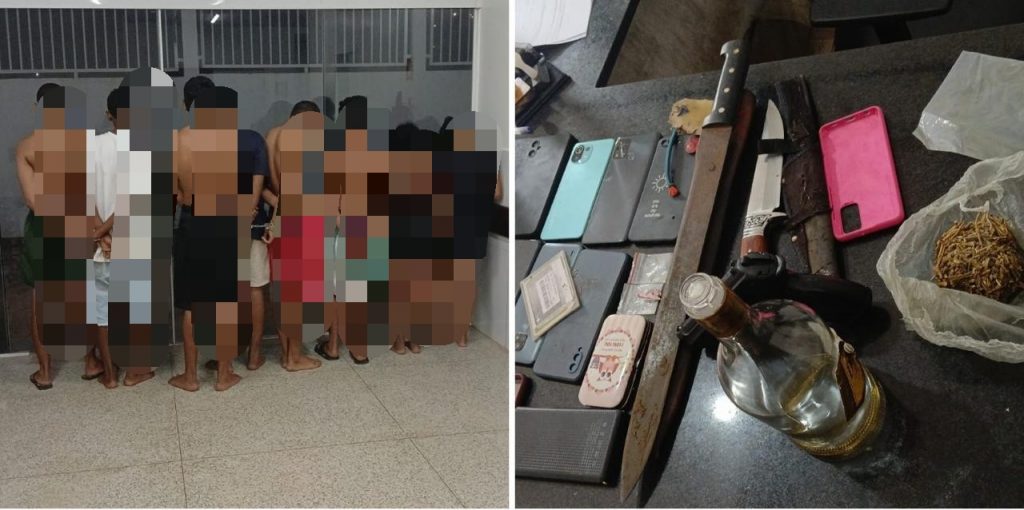 POLÍCIA CIVIL CONDUZ OITO PESSOAS À DELEGACIA POR PORTE ILEGAL DE ARMA DE FOGO , APOLOGIA AO CRIME E CORRUPÇÃO DE MENORES EM GRAJAÚ