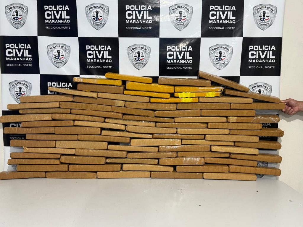 POLÍCIA CIVIL DO MARANHÃO APREENDE 75 TABLETES DE MACONHA EM SÃO LUÍS