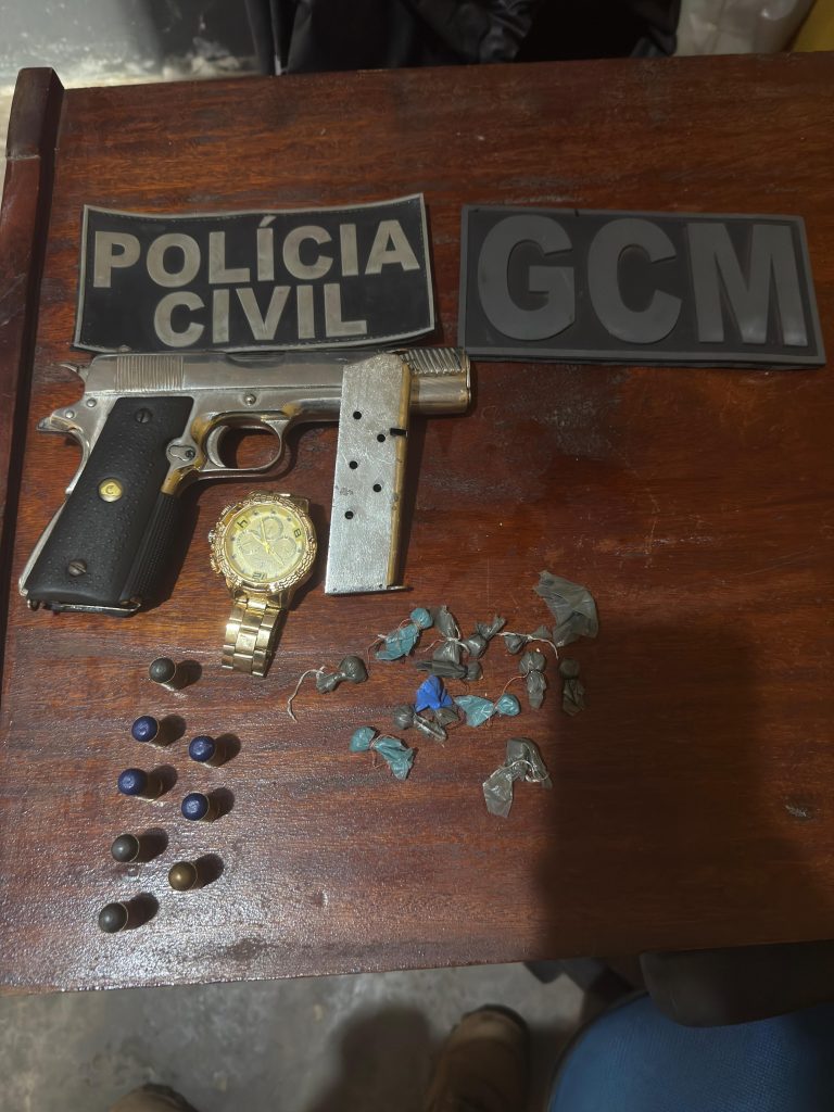 POLÍCIA CIVIL PRENDE HOMEM COM ARMA DE FOGO DE USO RESTRITA EM TURIAÇU