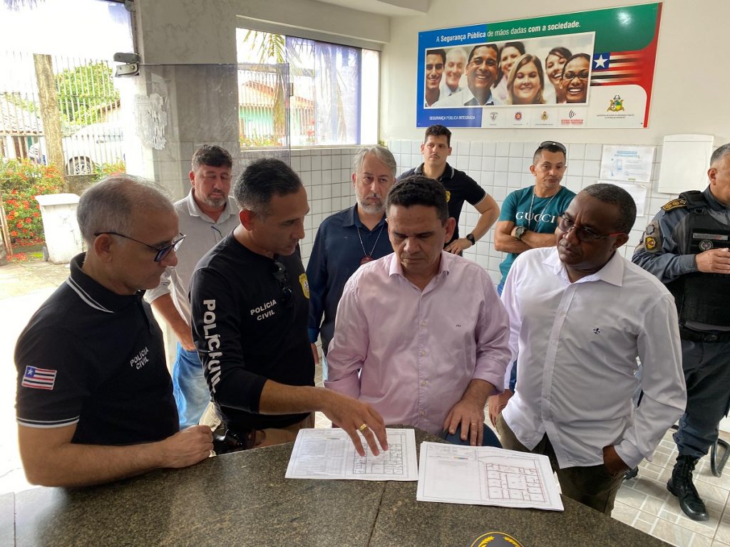 Governo inicia reforma da Delegacia de Alcântara e entrega viatura nova para reforçar policiamento ostensivo na cidade