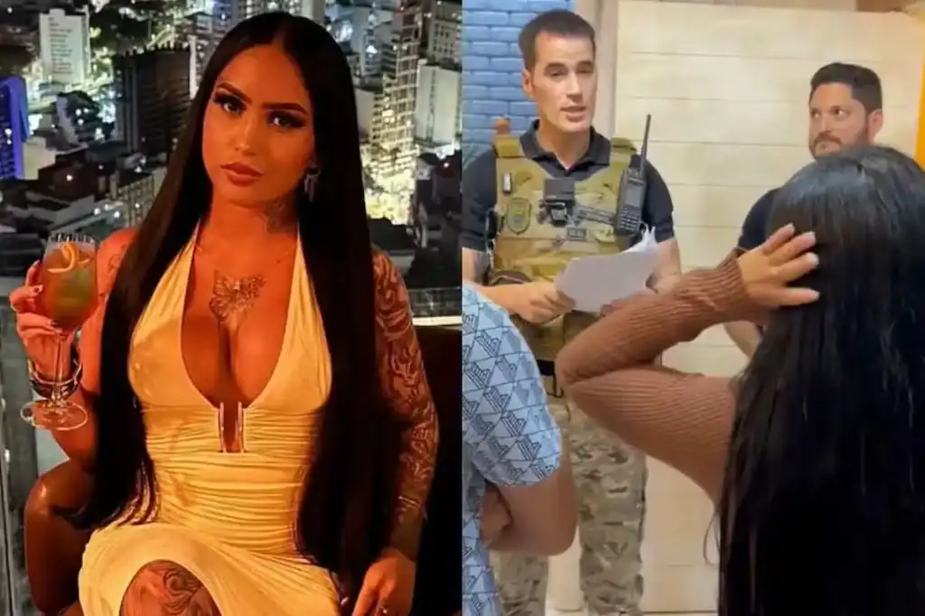 A influenciadora foi presa numa ação de combate aos crimes cibernéticos