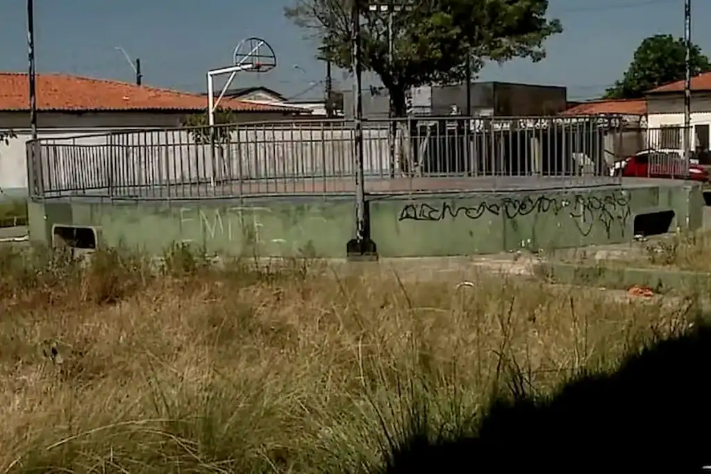 Praça da conquista, em São Luís do Maranhão, onde ocorreu a descarga elétrica