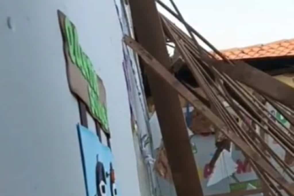Teto de escola desaba em Piripiri; tremores em investigação