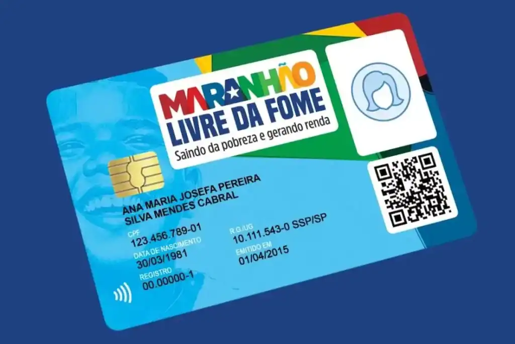 Cartão de débito do programa Maranhão Livre da Fome