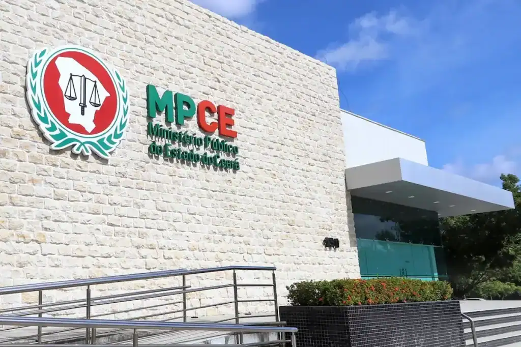 Fachada do prédio do Ministério Público do Ceará (MPCE) onde corre o processo.