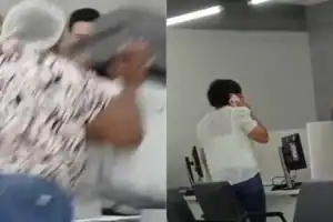 Mulher em protesto visivelmente irritada no balcão de atendimento da Equatorial Piauí