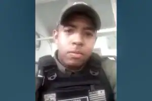 Retrato do soldado Igor da Costa Alves, policial militar.