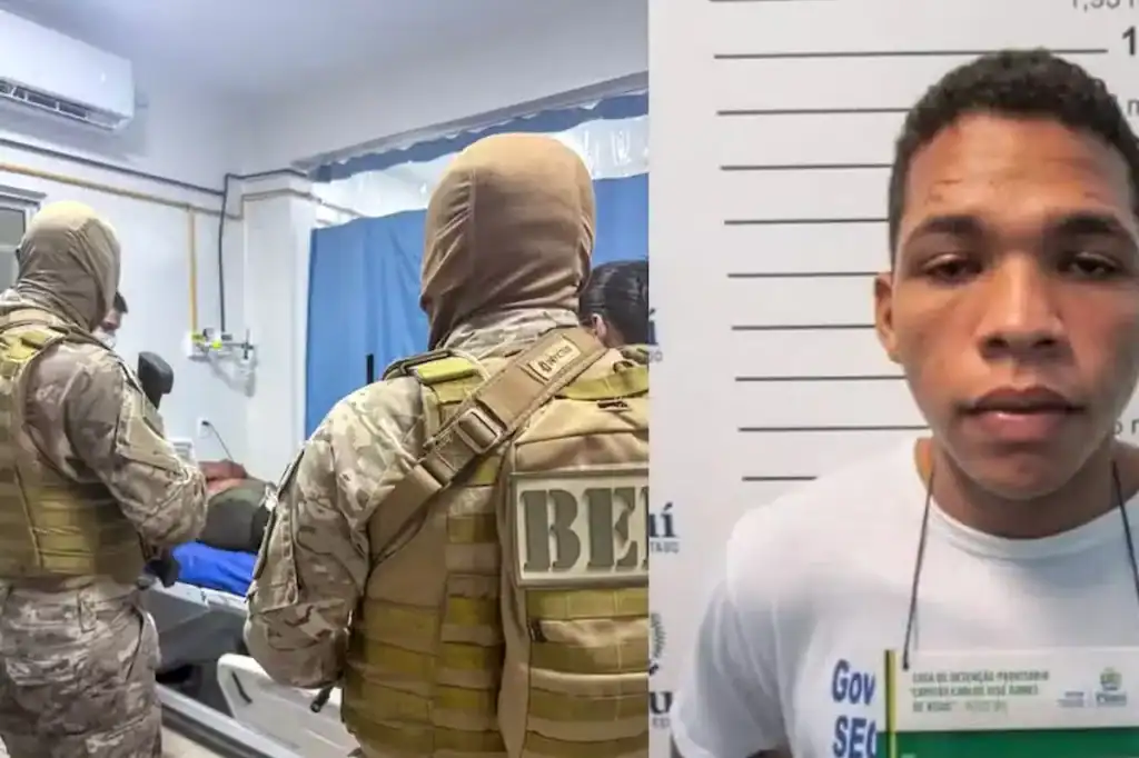 Foto do foragido Julio César, suspeito de assalto, antes de ser morto em Altos