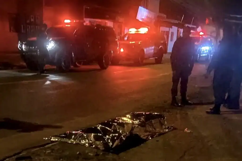 corpo do vendedor logo após o crime