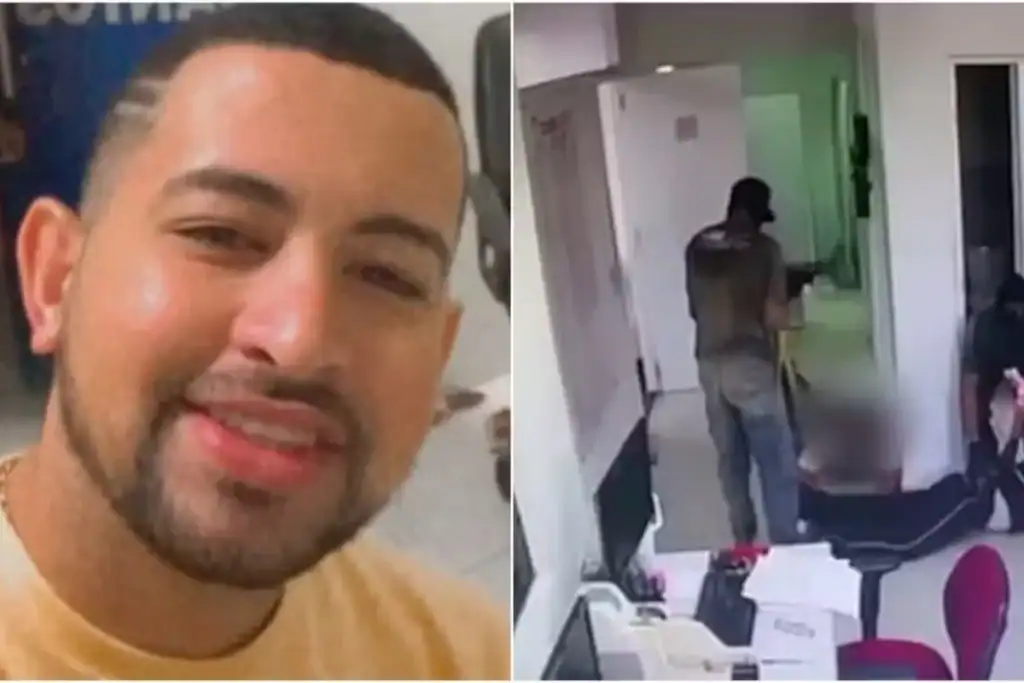 Policiais em ação após confronto que resultou em assaltantes mortos