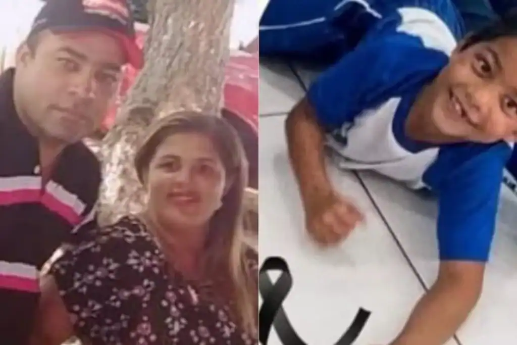 Imagem de arquivo da família que morreu na colisão de caminhonete em Balsas.