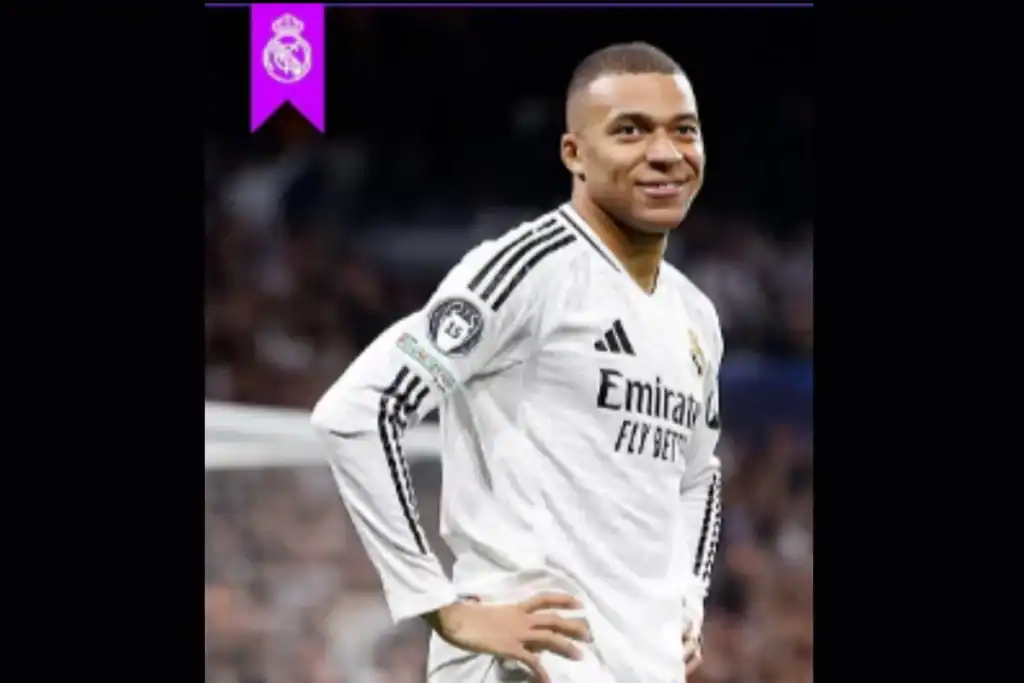 Mbappé, estrela do Real Madrid, em campo durante jogo decisivo