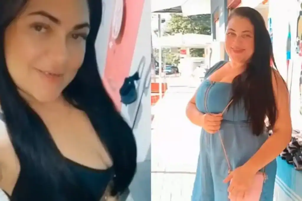 Retrato da vítima Brenna Araújo de Brito, 36, agredida com marteladas no rosto pelo ex-companheiro em Pacajus, Ceará.