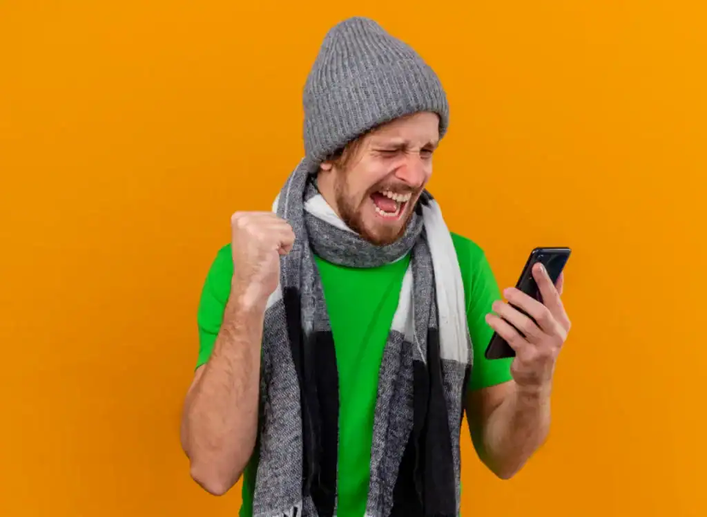 jogador obtendo êxito