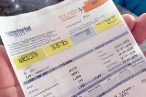 Detalhe de uma conta de energia elétrica da Equatorial Piauí, após aprovação do reajuste de tarifas pela ANEEL