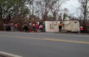 grave acidente com ônibus