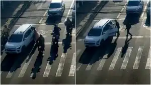 Policiais militares auxiliam jovem em parto de emergência dentro de táxi em Fortaleza