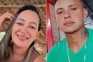 gilzandra feitosa ao lado do ex-companheiro