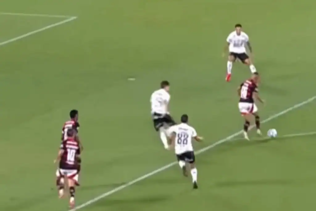 Filipe Luís, técnico do Flamengo, na beira do campo durante a partida decisiva no Maracanã, celebrando o título brasileiro.
