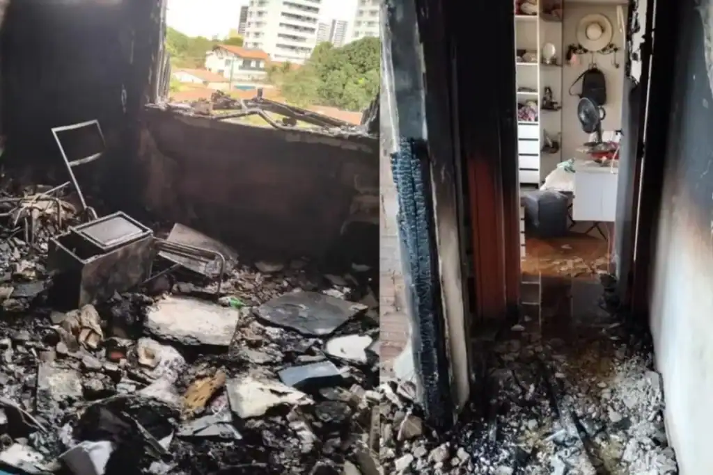 incêndio na zona leste