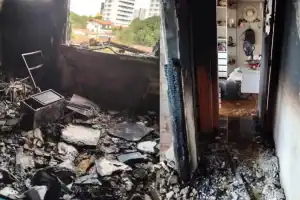 incêndio na zona leste