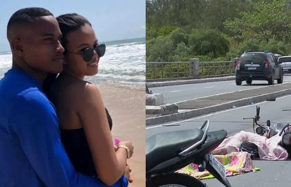 Casal envolvido no acidente com ônibus e moto na Ponte Governador Agamenon Magalhães, em Recife