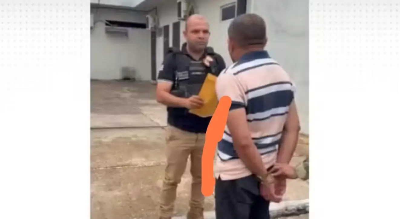 Agentes da Polícia Civil do Maranhão em operação para prender professor suspeito de abuso sexual em União, Piauí