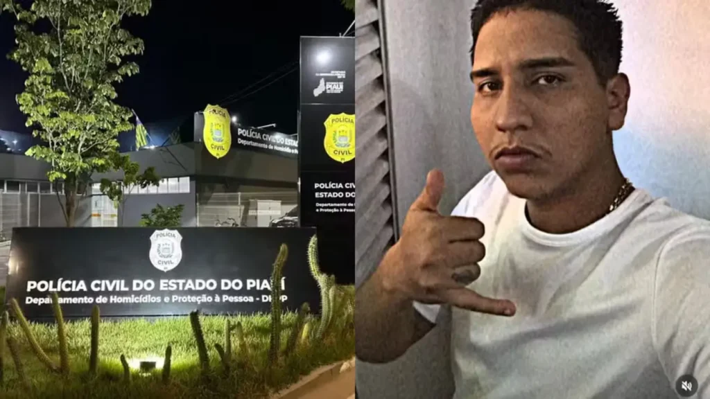 Irmãos Francisco Marcos e Franciel de Brito Pinheiro, presos em Teresina por suspeita de homicídio.