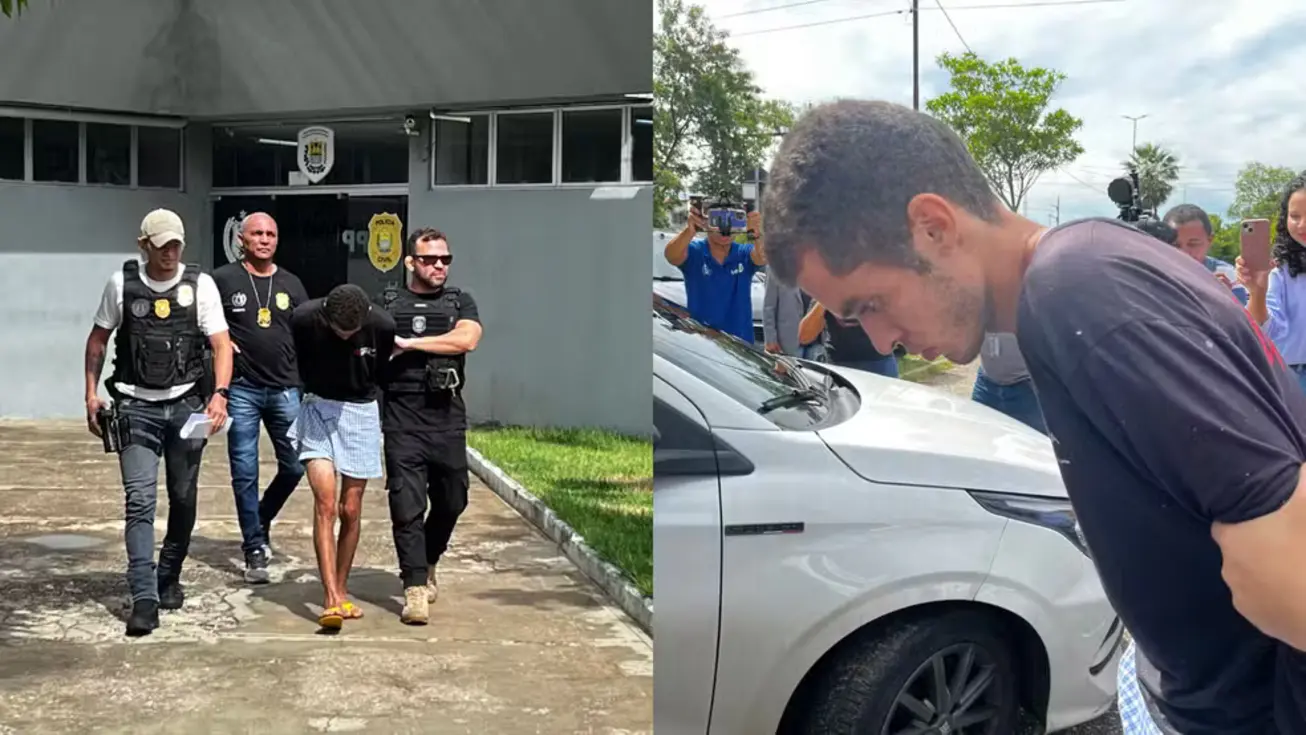 Victor Gomes de Carvalho, 25 anos, detido pela Polícia Civil em Teresina após confessar assassinato do pai.