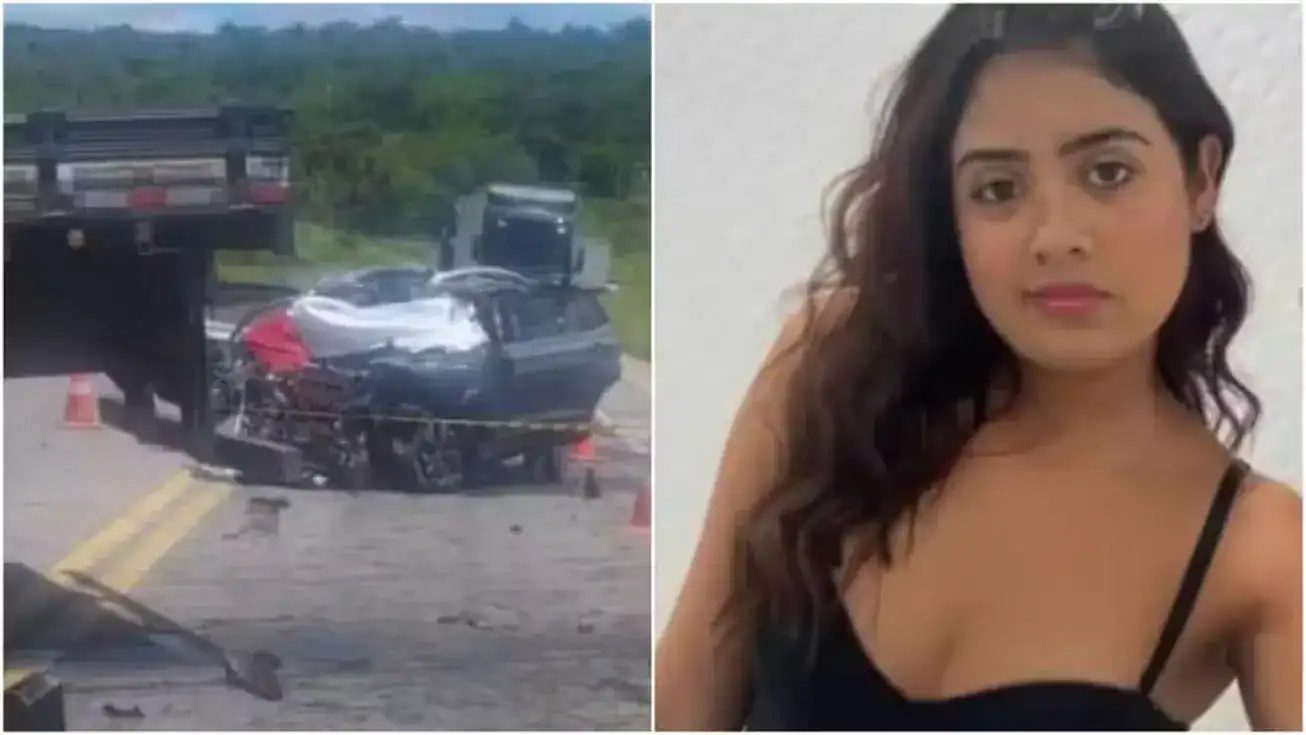 Retrato de Maria Eduarda Silva Barbosa, jovem de 16 anos, falecida após acidente na BR-116