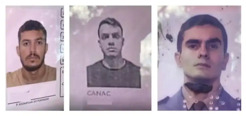 Equipes de resgate do Corpo de Bombeiros e viaturas em descampado próximo à mata, local da queda de helicóptero em Guaratiba, Rio de Janeiro.