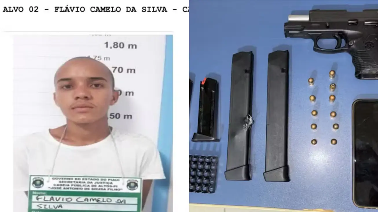 Polícia apreende pistola e munições após confronto fatal em Alto Longá, Piauí.