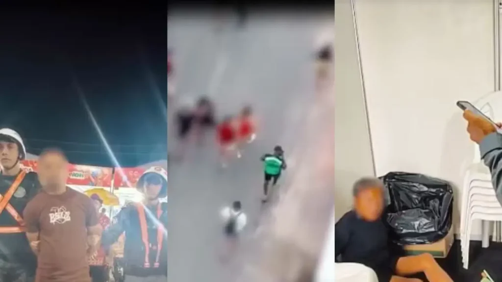 Câmeras de reconhecimento facial e monitores da segurança pública em operação no Carnaval de São Luís, Maranhão.