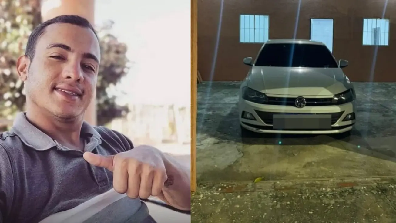 Polícia investiga desaparecimento de motorista oor aplicativo que sumiu há quatro dias em Teresina 1 Foto de rosto de Francisco Alan Marques da Silva, homem jovem de cabelo preto curto, motorista por aplicativo que está desaparecido em Teresina.