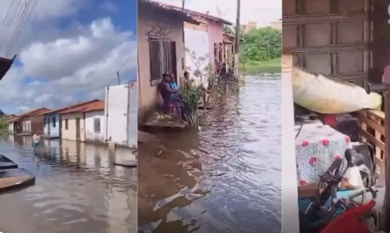 Nível do Rio Mearim sobe para 6,56 metros e força retirada de seis famílias em Pedreiras